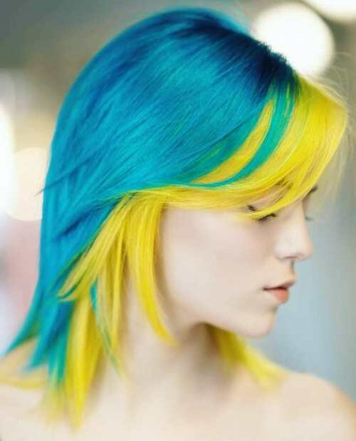 Yellow And Blue Hair: Tự Tin Với Mái Tóc Kỳ Quái Mùa Hè