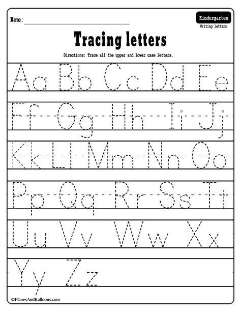 Alphabet Tracing Worksheets A-Z Free Printable Pdf | Alphabet Writing  Worksheets, Alphabet Worksheets Preschool, Printable Preschool Worksheets