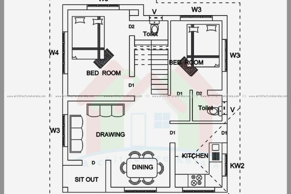 House Plans Images 700 Sq Ft | Small Modern House Plans, 2 Bedroom House  Plans, Bedroom House Plans