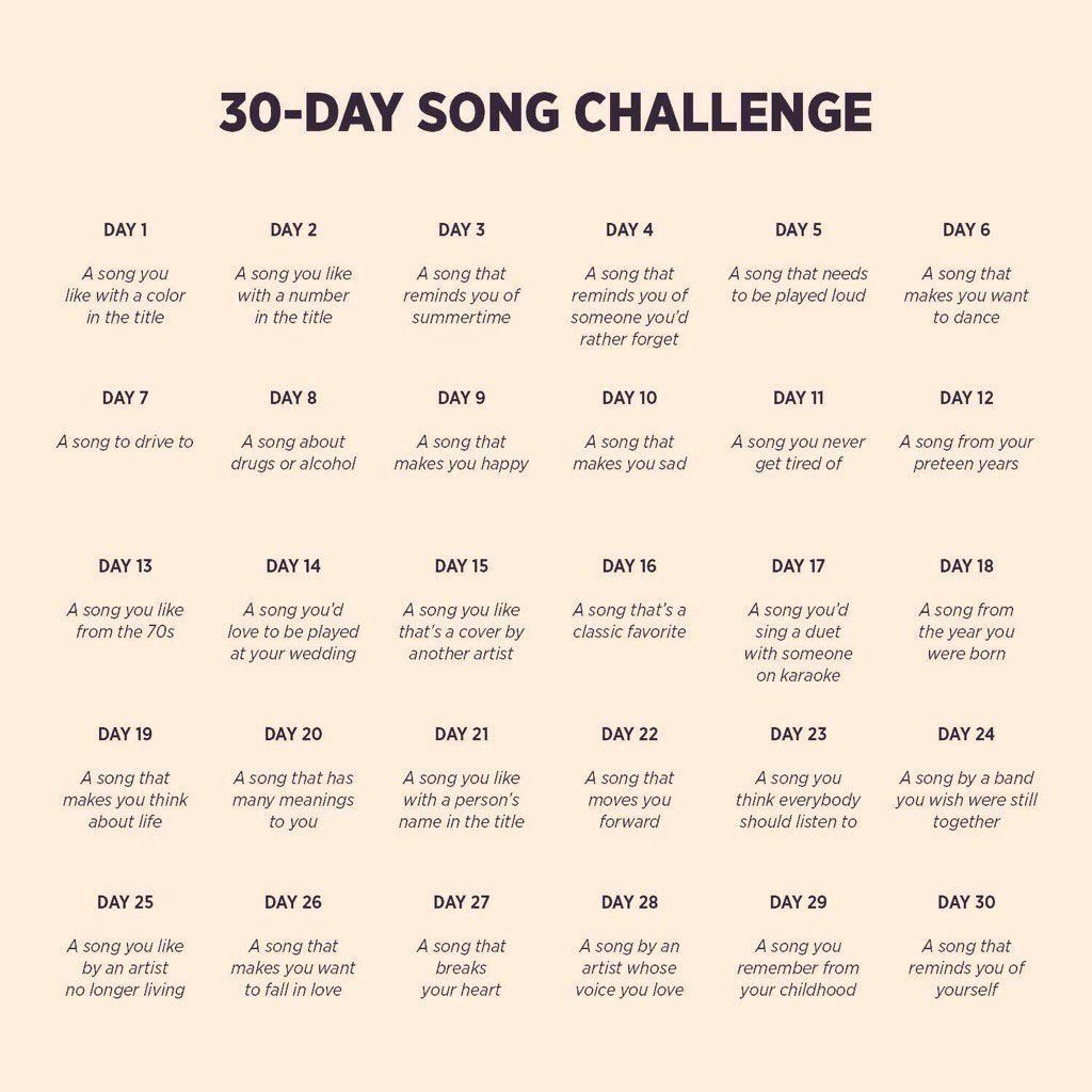 30-Day Song Challenge: | My Obt