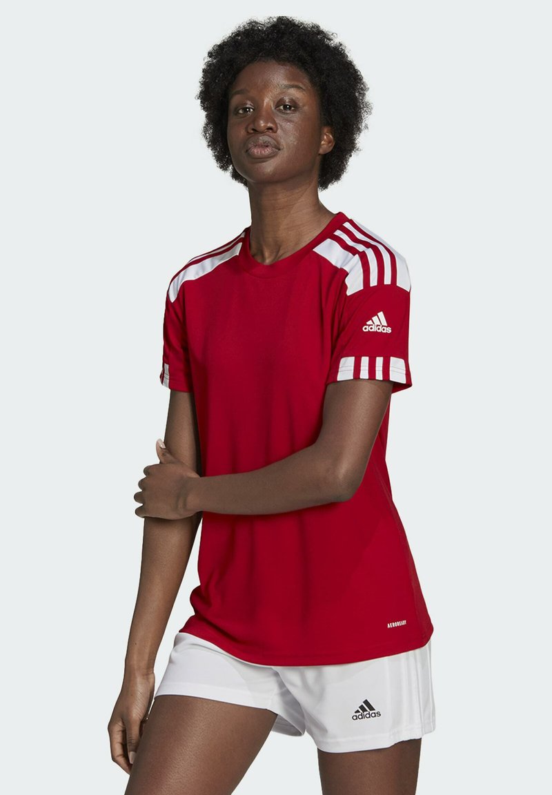 Adidas Performance Squadra 21 - Sports T-Shirt - Team Power Red White/Red -  Zalando.De