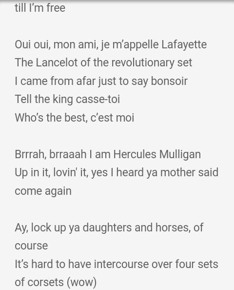 Aaron Burr Sir. Lyrics | Hamilton Amino