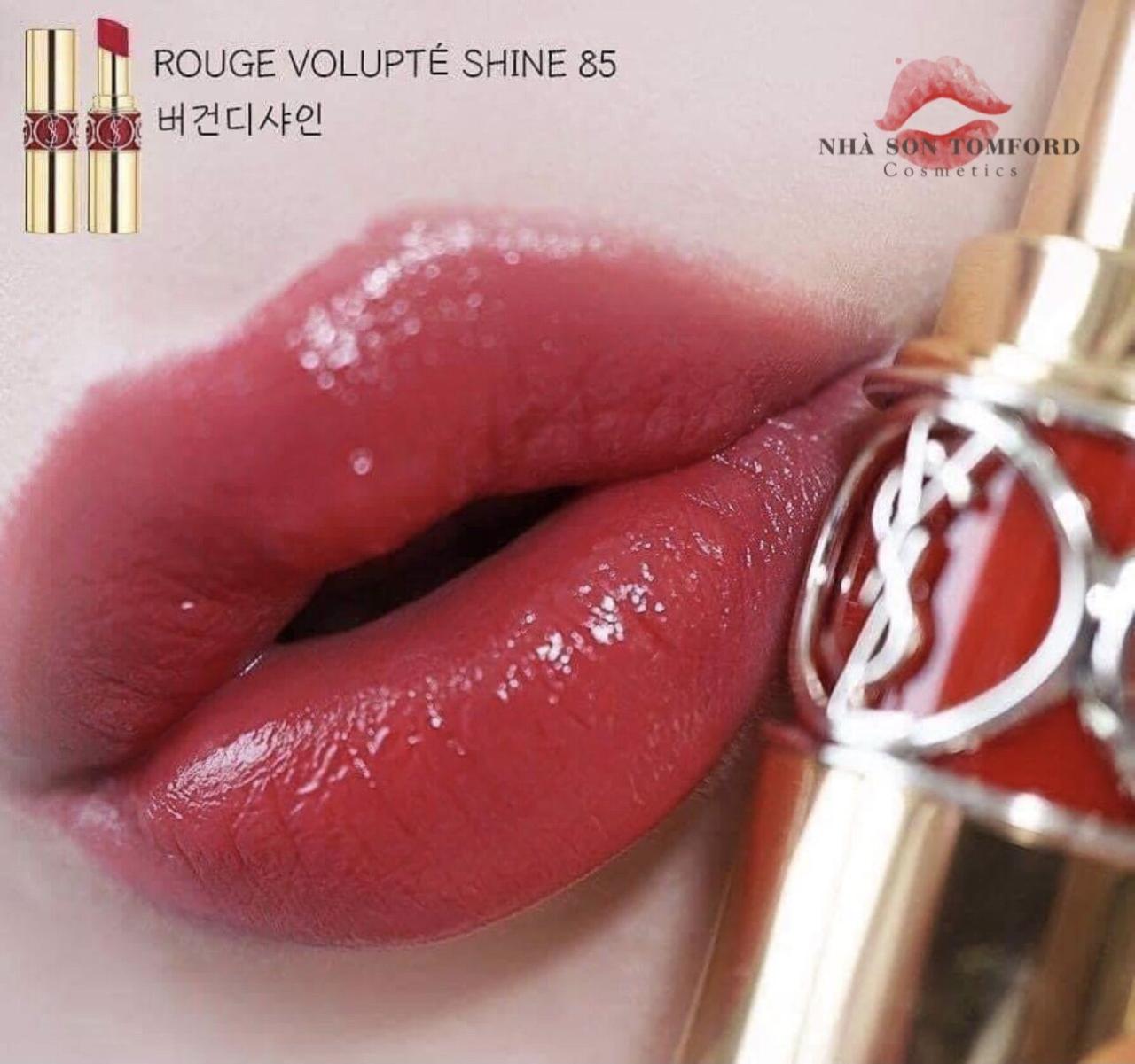 Lịch Sử Giá Son Ysl Rouge Volupte Shine #85 Burgundy Love Cập Nhật 8/2023 -  Beecost