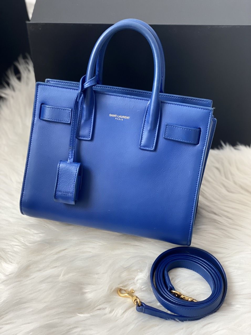 Ysl Sac De Jour Blue Nano - Cooha