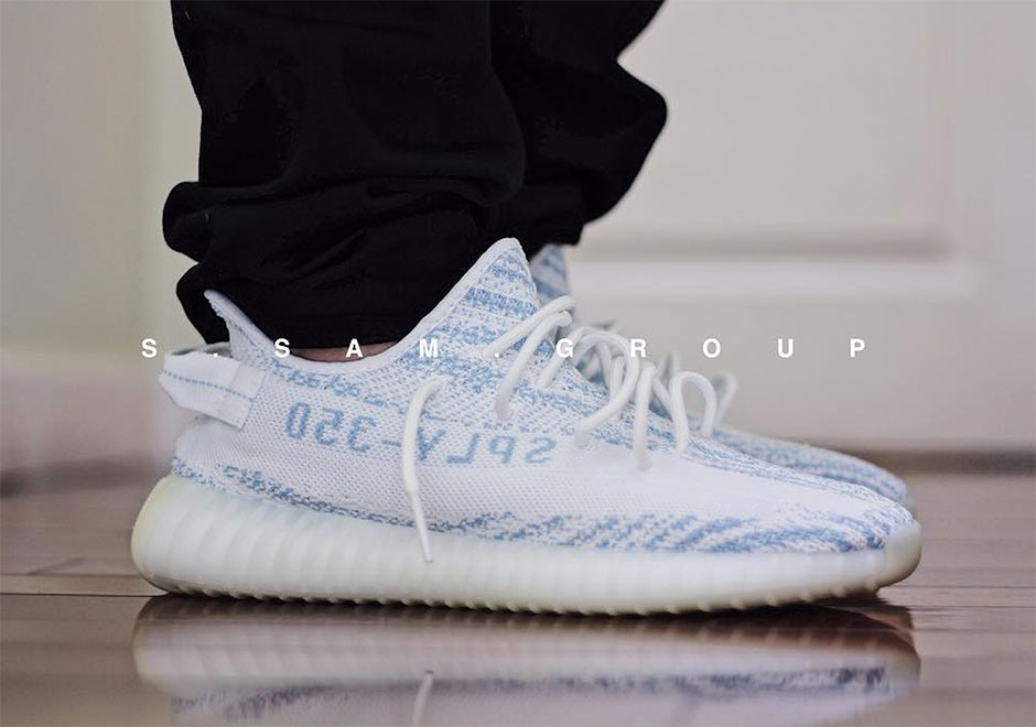 Adidas Yeezy Boost 350 V2 White Blue Zebra | Sneakernews.Com