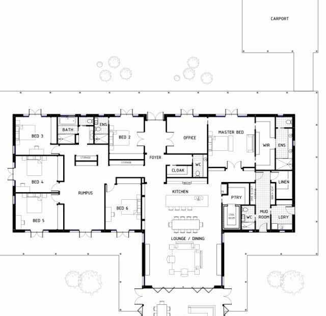 100 Best 6 Bedroom House Plans Ideas In 2023 | House Plans, Bedroom House  Plans, 6 Bedroom House Plans