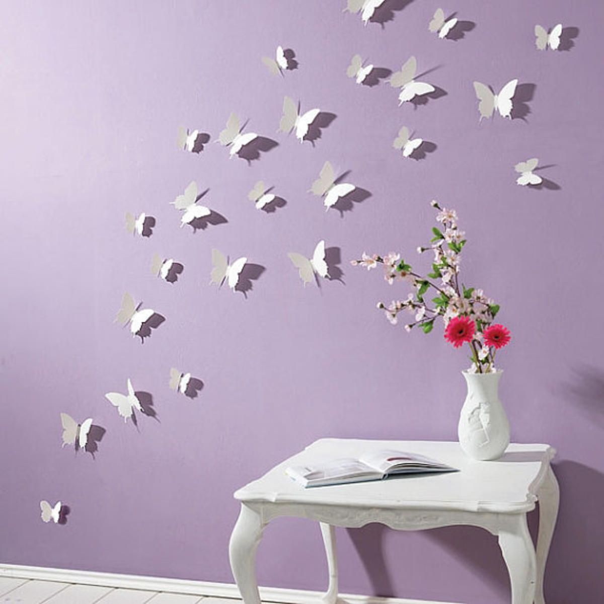 Unexpected Wall Decor | 3D Butterfly Wall Decor, Butterfly Wall Decor, Butterfly  Wall Stickers