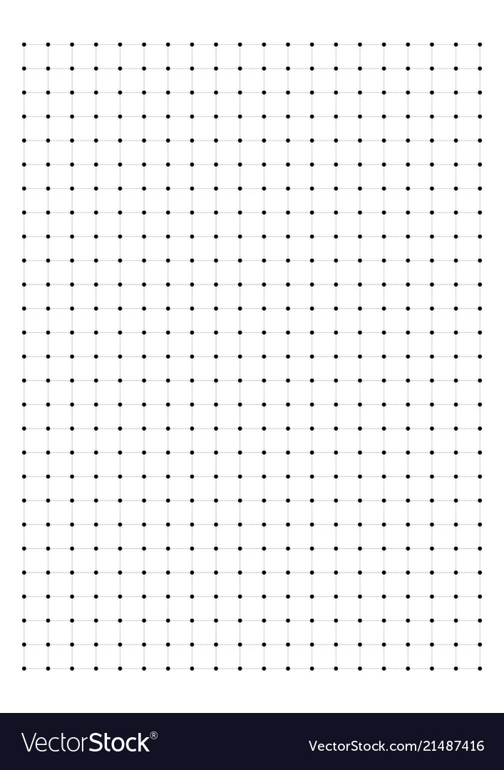 Dot Grid Paper Graph Paper 1 Cm On A4 Royalty Free Vector