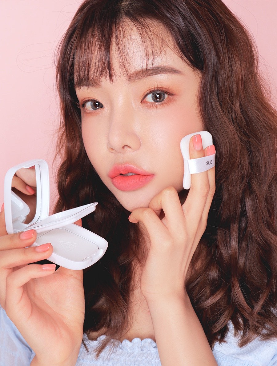 Phấn Phủ Nén 3Ce Blur Sebum Powder #Trắng – K-Beauty