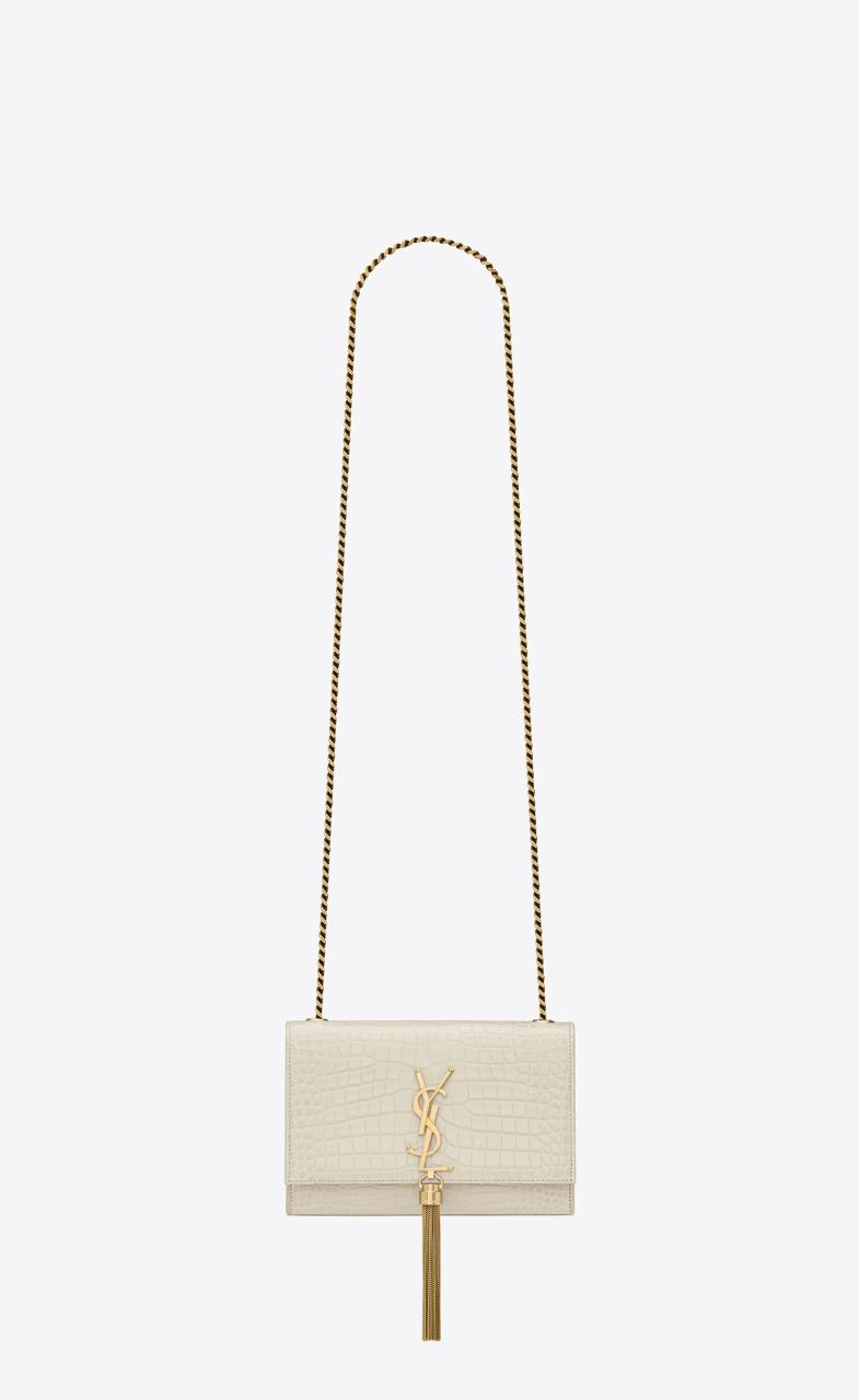 Small Kate Tassel In Crocodile-Embossed Leather | Saint Laurent | Ysl.Com