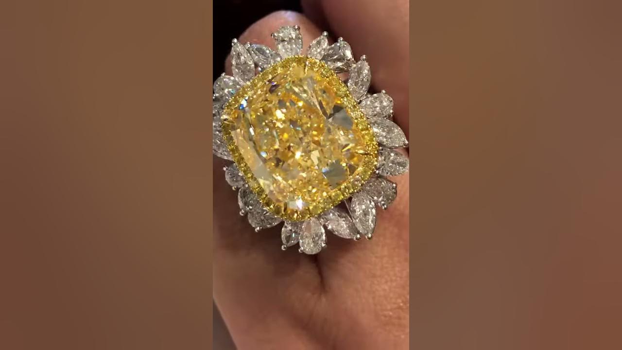 Amazing 30-Carat Yellow Diamond Ring By Beau Han Xu And Mbund - Youtube