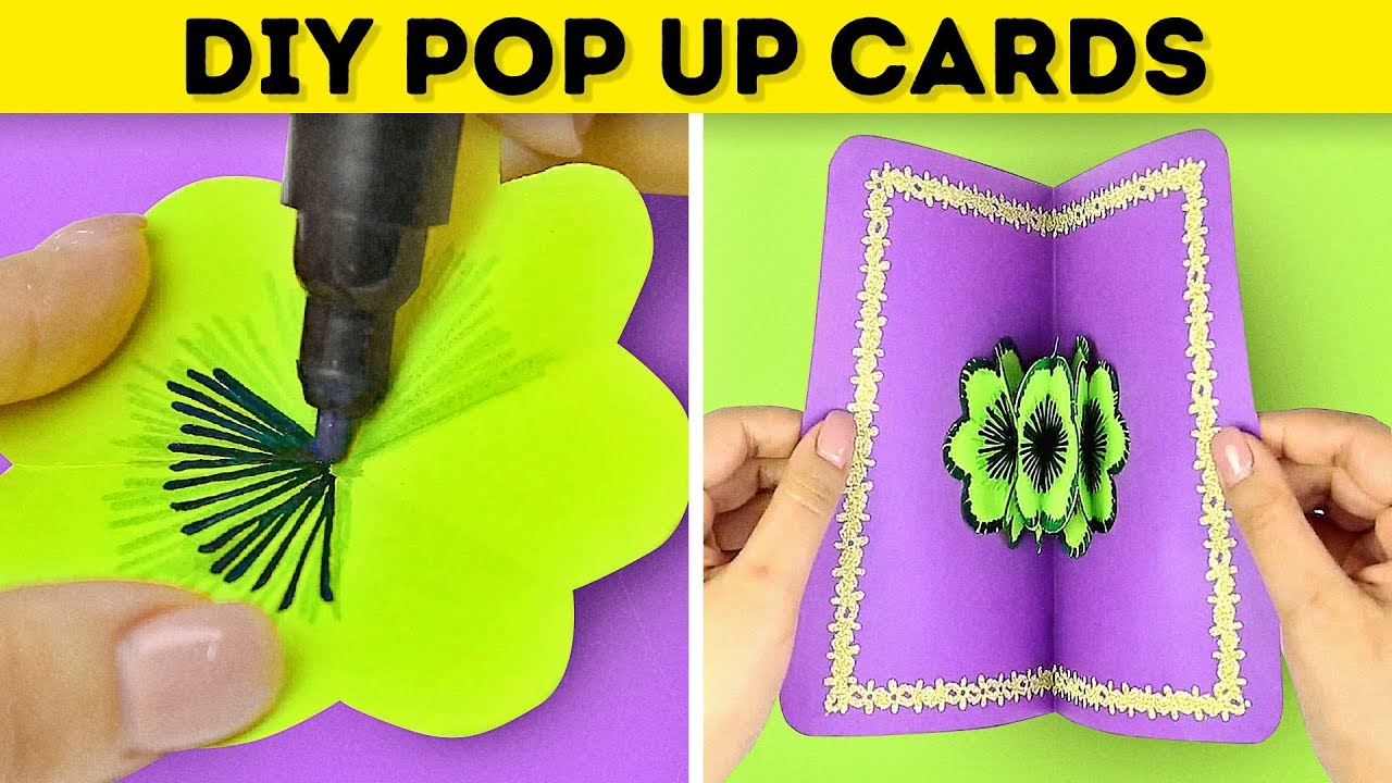 18 Simple Diy Pop Up Cards - Youtube