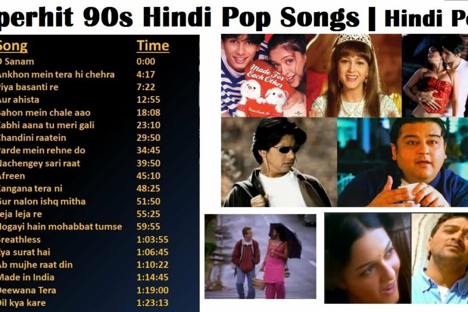 Best Of 90S Indian Hindi Pop Songs | Superhit 90S Hindi Pop Songs | Alltime Hindi  Pop |Jukebox - Youtube