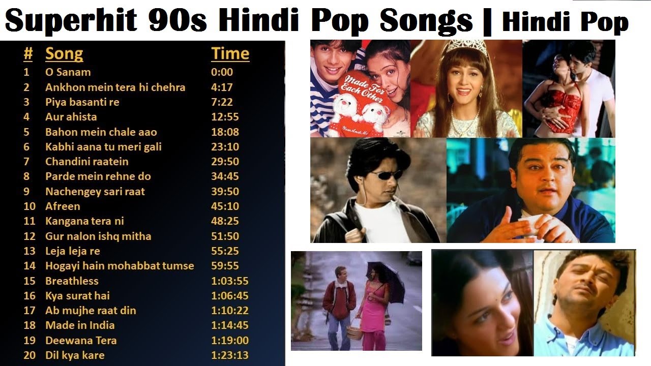 Best Of 90S Indian Hindi Pop Songs | Superhit 90S Hindi Pop Songs | Alltime Hindi  Pop |Jukebox - Youtube