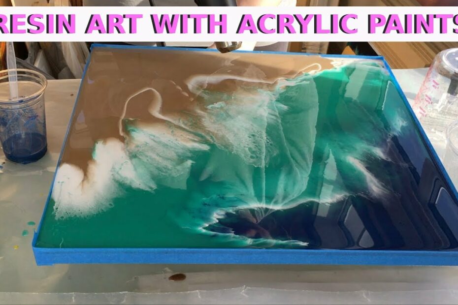Resin Art With Acrylic Paints - Beach Effect (First Layer) By Arijana Lukic  #11 - Youtube