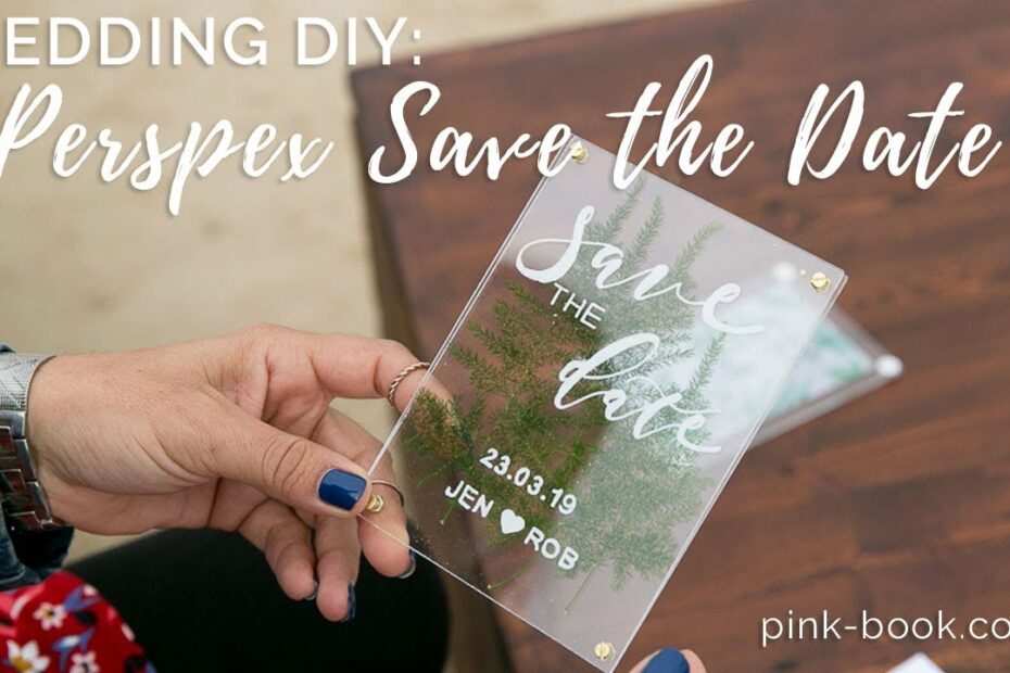 Diy Wedding Save The Dates By Pink Book & The Invitation Cafe - Youtube