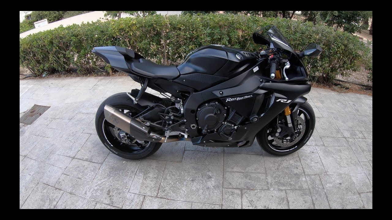 Yamaha R1 Matte Black Walk Around - Youtube