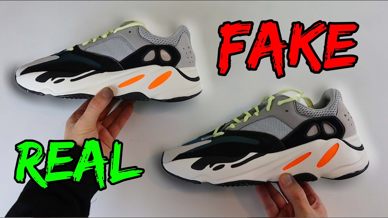 Real Vs Fake! Adidas Yeezy 700 V1 Waverunner Sneaker Comparison! - Youtube