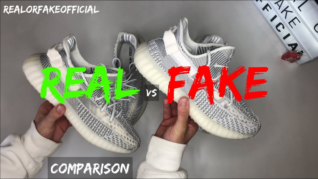 Adidas Yeezy 350 Boost V2 Static Comparison Real Vs Fake - Youtube