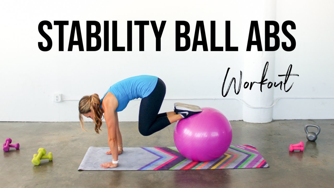 Stability Ball Ab Workout! | Ab Exercises With The Ball & Weights - Youtube