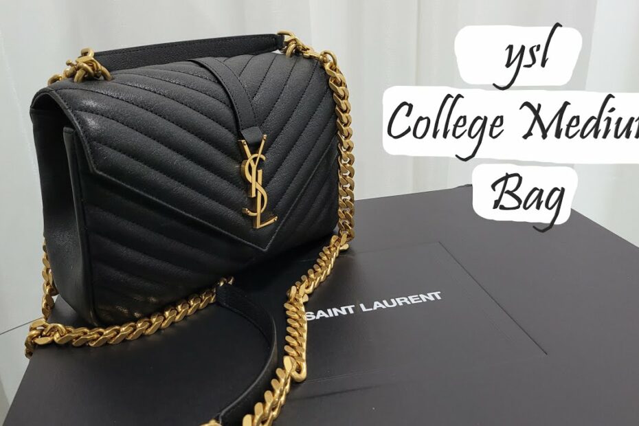 Ysl College Bag Gold: Phong Cách Và Sự Thanh Lịch Tuyệt Đỉnh