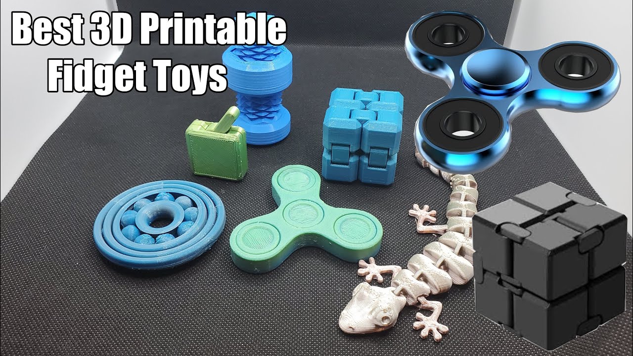 Top Six 3D Printable Fidget Toys W/ Timelapses And Demos - Youtube