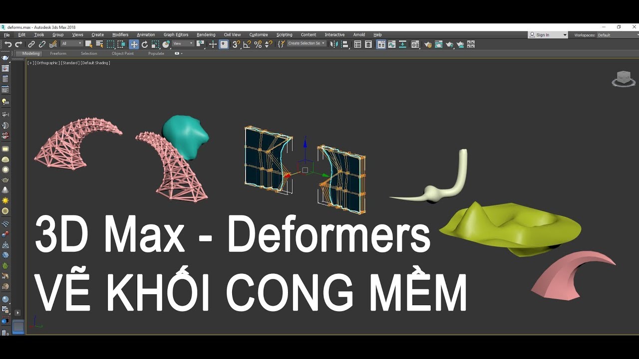 Vẽ Khối Mềm Khối Cong 3D Max Free Deformers 3Dclass.Net Mr.Hoang3D Online -  Youtube