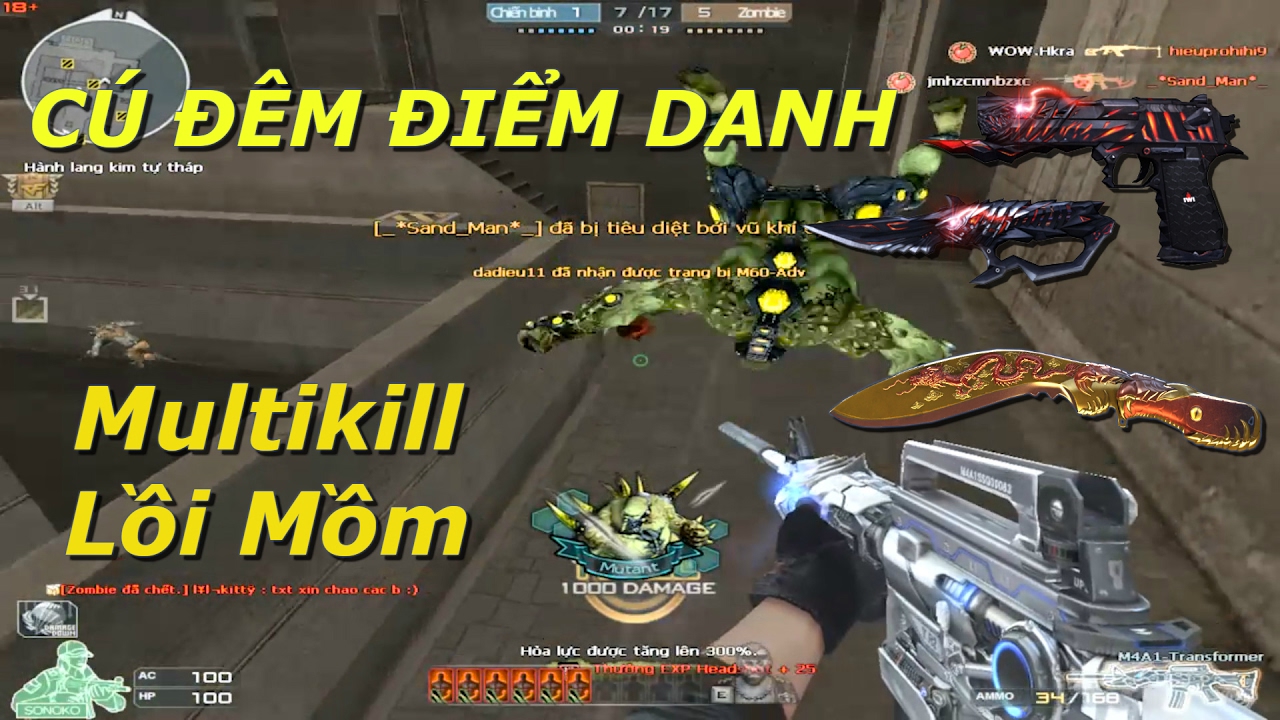 M4A1 Vip Transformer Cận Chiến Zombie V4 - Tiến Xinh Trai - Youtube