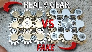Real Vs Fake 9 Gear Hand Spinner Fidget Toy, Edc Finger Spinner - Youtube