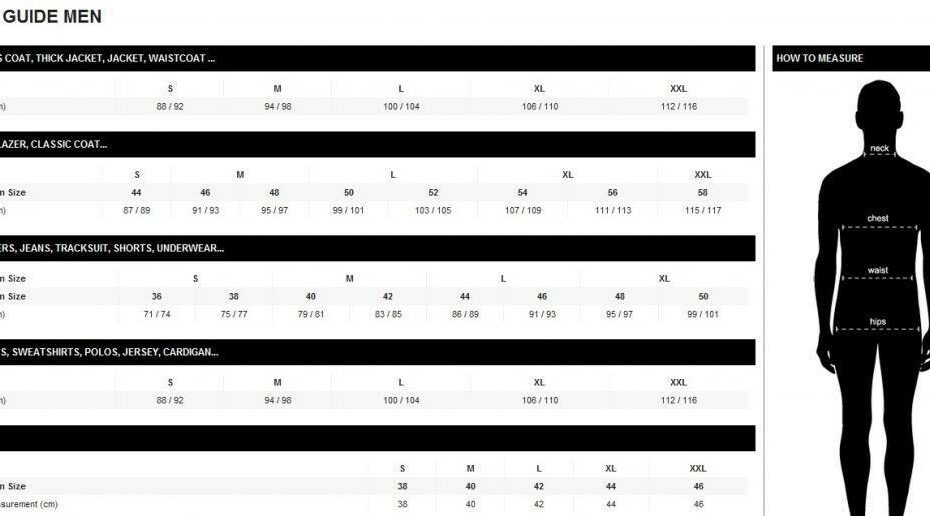 Top 34 Zara Size Chart Mens Update