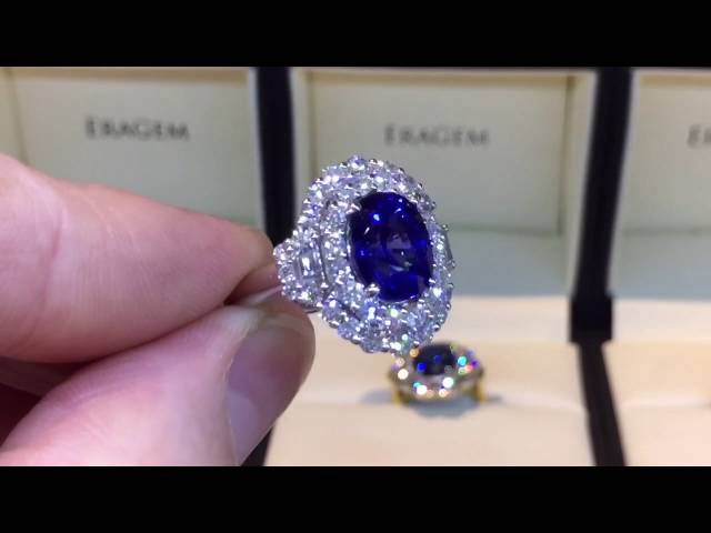 Nhẫn Sapphire 4 Carat – Vẻ Đẹp Tinh Khôi Của Đá Quý Chất Lượng