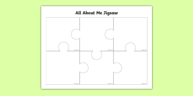6 Piece Jigsaw Puzzle Template | Twinkl (Teacher Made)