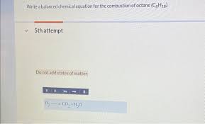 Equation For Combustion Of Octane | How To Balance C8H18 O2 → Co2 H2O?