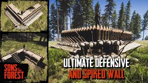 The Forest Defensive Wall Spikes: A Barrier Of Protection